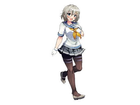 Download wallpaper girl, Anastasia, school uniform, anime, blue eyes ...