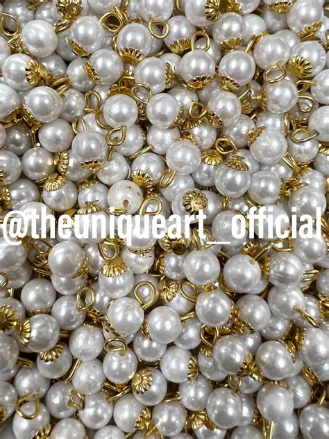 Off white Round 8mm – The Unique Art