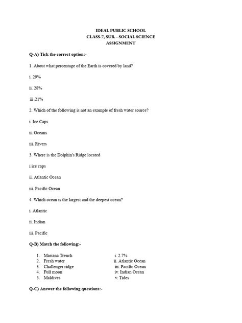 Image result for Class 7th Assignment