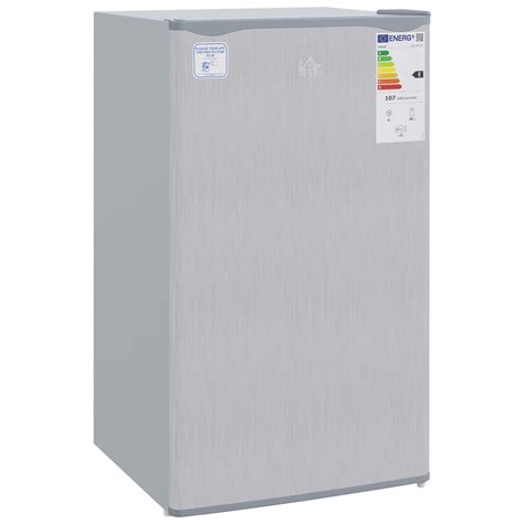 Homcom 91 Litre Freestanding Under Counter Fridge Freezer Small Fridge ...
