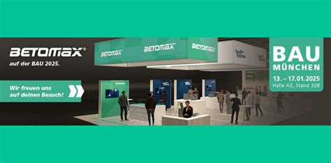 BETOMAX mit Stand auf der BAU2025 :: betomax.de