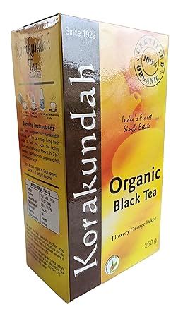 KORAKUNDAH Organic Black Tea 250 g | Pack of 1 | Total 250 g | India's ...