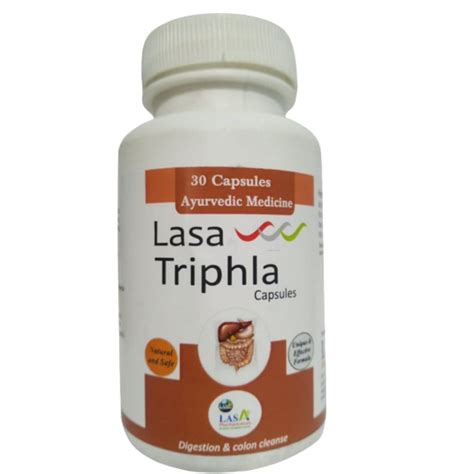 Buy Lasa Ayurvedic Medicine Triphla Capsules for Digestion & Colon ...