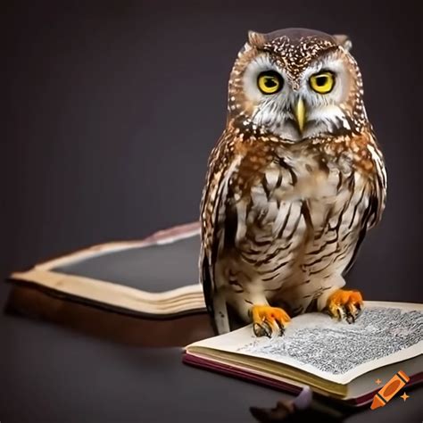 Owl with a bible on Craiyon