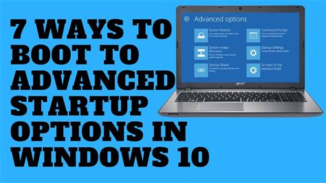 Advanced Startup Options Windows 7 的图像结果