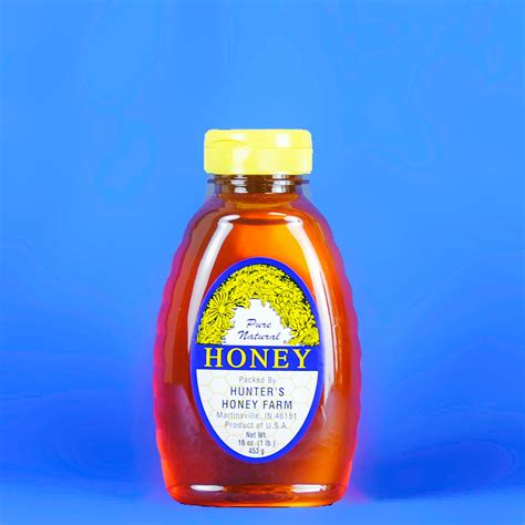 Raw Clover Honey, 1 lb bottle • Hunter's Honey Farm