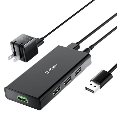 Buy Powered Multi USB Hub Splitter, BYEASY 7 Port USB 2.0 Data Hub BC 1 ...