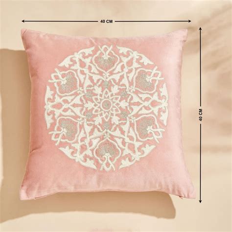 Buy Endura Embroidered Cushion Cover - 40x40cm from Home Centre at just ...