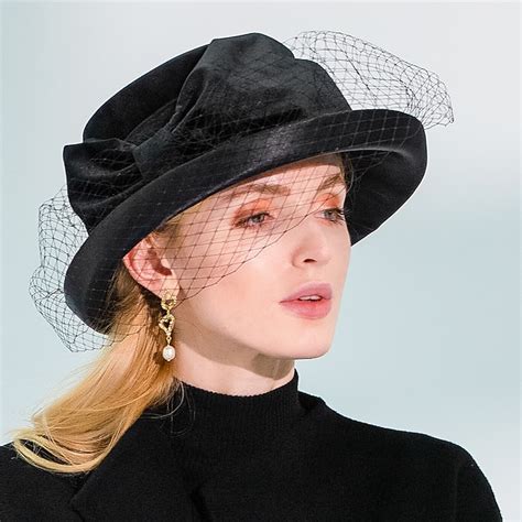 Fashion Elegant Velvet Fascinators / Hats with Bowknot / Satin Bowknot ...