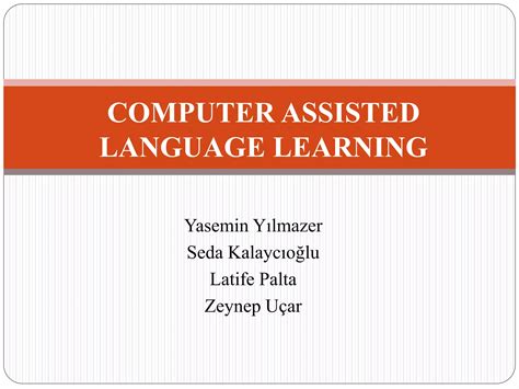Computer-Assisted Language Learning 的图像结果