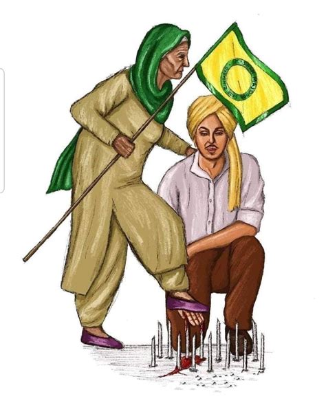 Bhagat Singh Sketch Wallpaper