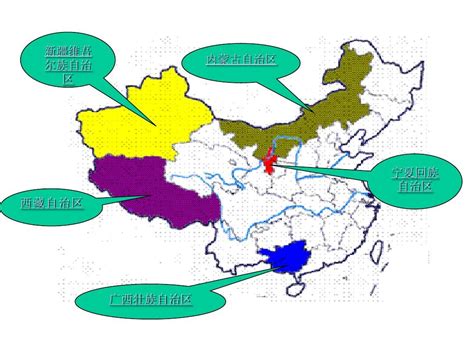 中国有哪五个自治区？哪四个直辖市？