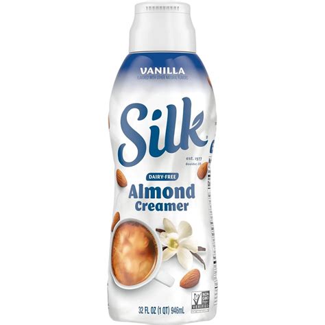 Silk Dairy-Free Almond Milk Coffee Creamer - Vanilla - Shop Coffee ...