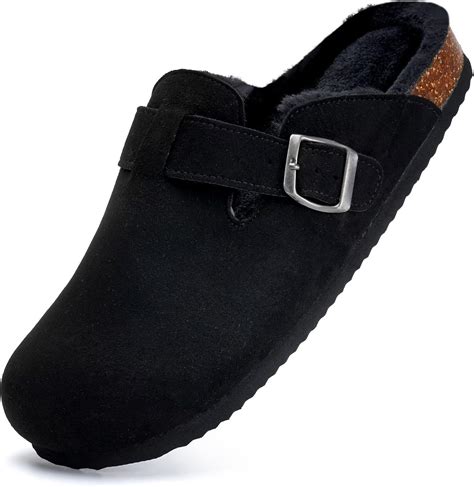 Amazon.com | Torotto Womens Clogs Fuzzy Cork Footbed Slippers Arch ...