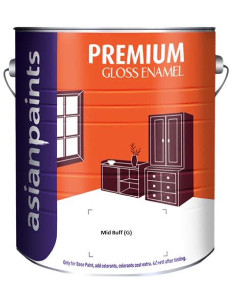 Asian Paints Apcolite Premium Gloss Enamel - Mid Buff (G) - 1 Ltr ...