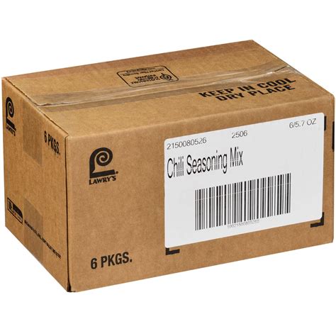 Lawry's, Chili Seasoning Mix, 5.7 oz. (6 Count) - RocketDSD