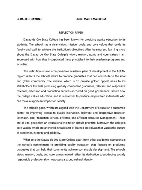 Image result for Reflection Paper