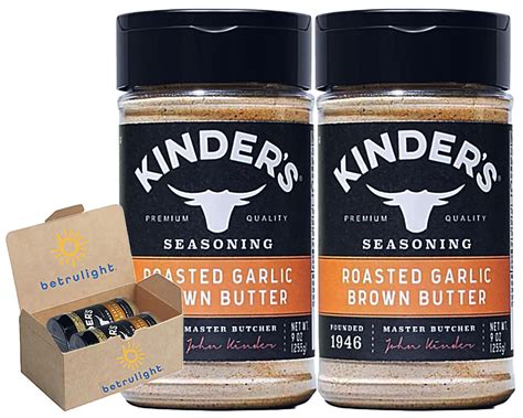 Amazon.com: Kinders Seasoning Roasted Garlic Brown Butter Rub | Zero ...