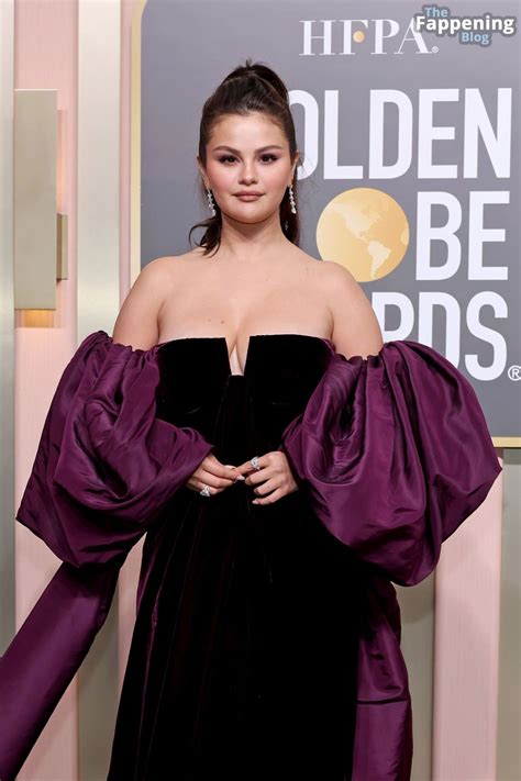 Selena Gomez Shows Off Her Sexy Boobs at the 80th Annual Golden Globe Awards (78 Photos ...