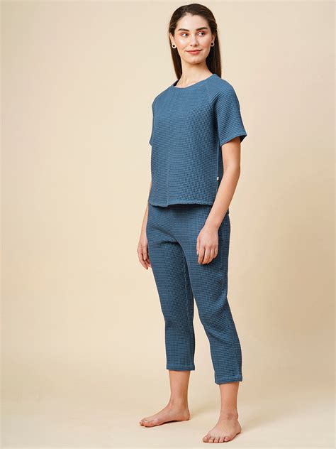 Buy Now Chemistry Waffle Knit Raglan Tee & Pj Set