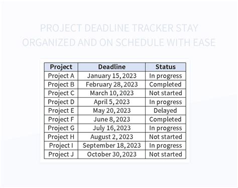 Excel File Create for Project Deadline 的图像结果