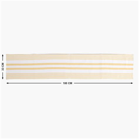 Buy Colour Refresh Striped Reversible Table Runner from Home Centre at ...