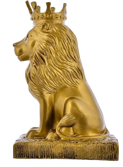 Buy Shinestar Solutions Present Majestic Lion Statue with Crown | Royal ...