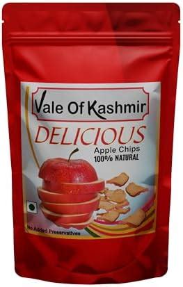 Vale Of Kashmir DELICIOUS Apple Chips, Dried Apples 100% Natural (250 ...