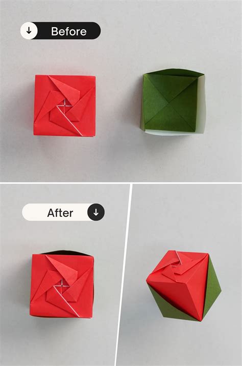 Image result for Origami Rose Box Tutorial