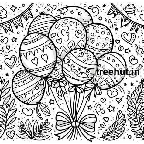 Balloons Coloring Pages
