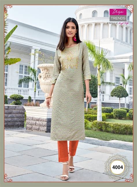 Diya Trends Victoria Vol 4 Heavy Rayon Exclusive Kurti Catalog
