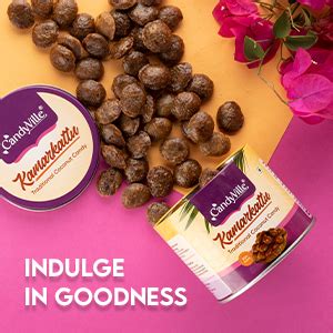 CandyVille Kamarkattu Coconut & Jaggery Candy Tin (340g) | Hard and ...