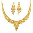 Sukkhi Gleaming 24 Carat Gold Plated Wedding Jewellery Choker Necklace ...