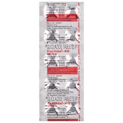 Euclide-40 - Strip of 10 Tablets : Amazon.in: Health & Personal Care