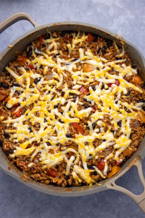 One Skillet Deconstructed Stuffed Peppers | Begin With Balance