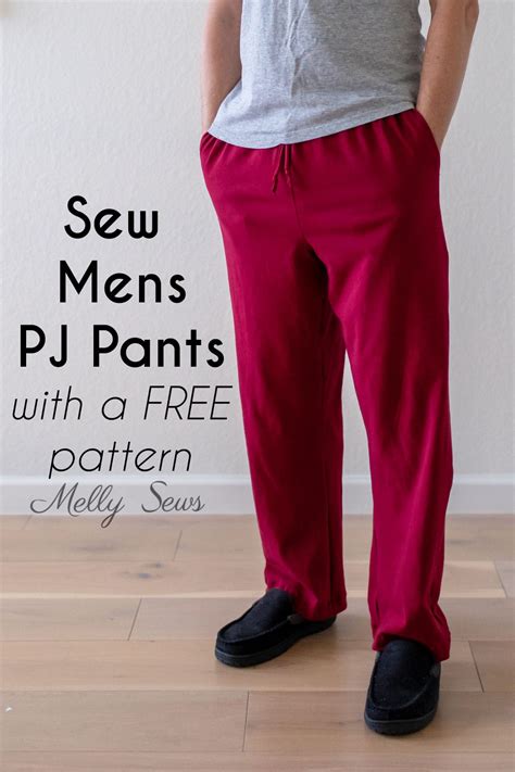 Mens Pajama Pants Pattern: Easy Beginner Sewing Tutorial - Melly Sews