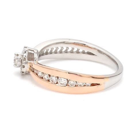 Jewelove™ Rings Platinum & Rose Gold Couple Rings with Diamonds JL PT ...