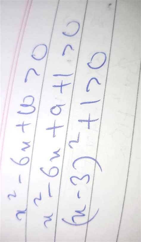 The domain of f(x) = log2(x2 – 6x + 10) is - Brainly.in