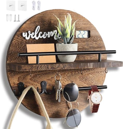 Amazon.com: LEIRUOTM Key Holder for Wall, Key and Mail Holder Organizer ...