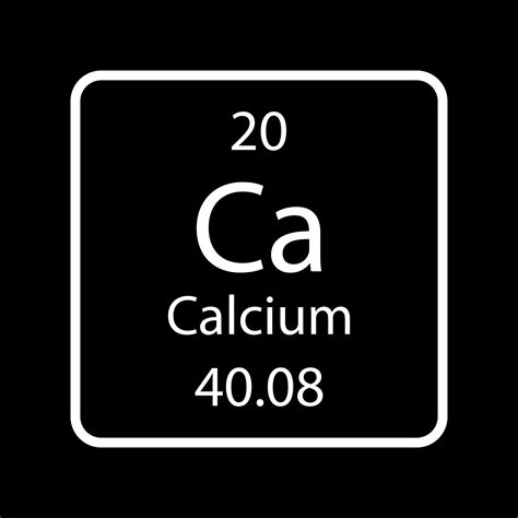 Calcium symbol. Chemical element of the periodic table. Vector illustration. 12034744 Vector Art ...