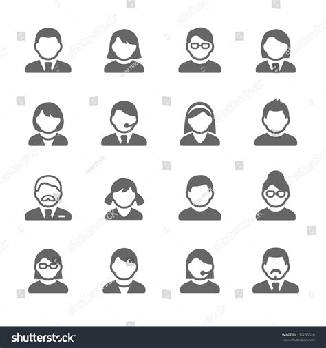 User Icons Stock Vector (Royalty Free) 132255026 | Shutterstock