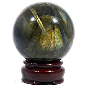 Excel 2" Azure Flash Labradorite Sphere Natural Spectrolite Mineral ...