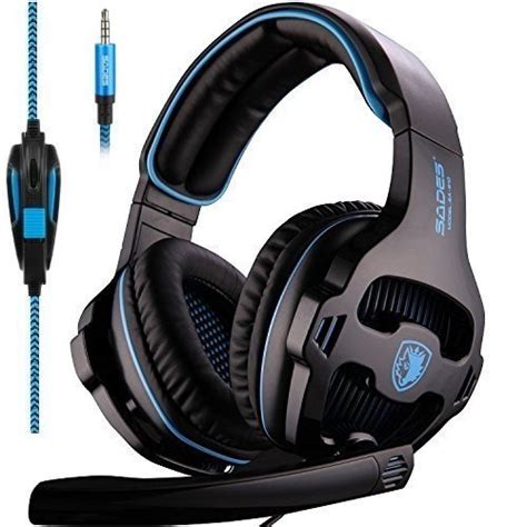 SADES SA810 Stereo Gaming Headset for PS4, PC, Xbox One Controller ...