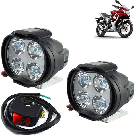 Vocado 4 Led fog light Set Of 2 With 1 Switch For Gixxer_SILN879 ...