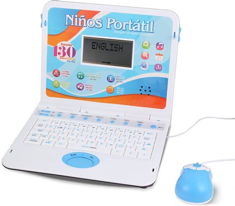 Amazon.com: Kids Laptop, Bilingual Laptop Spanish/English,130 Learning ...