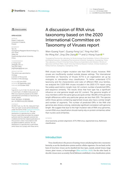 Image result for RNA Virus Classification