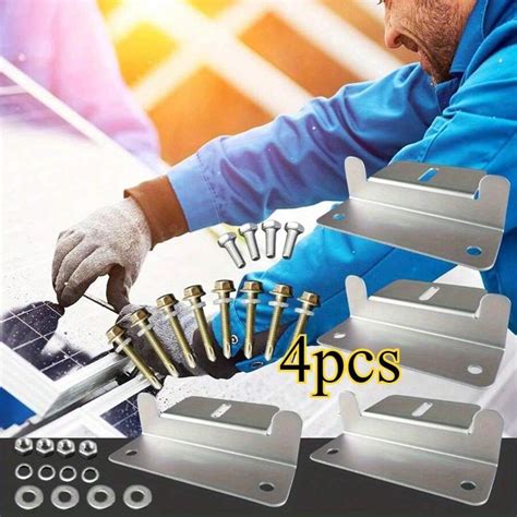 4 Set Of Solar Panel Mounting Bracket Z Bracket RV Solar Panel Mounting ...