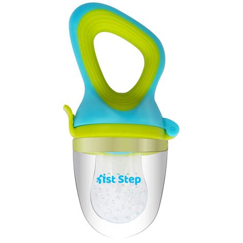 1st Step BPA Free Silicone Fruit and Food Nibbler and Feeder-Blue