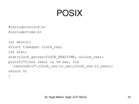 POSIX Tutorial 的图像结果