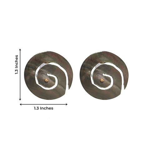 Buy Pipa Bella by Nykaa Fashion Multi-Colored Round Shell Earrings Online